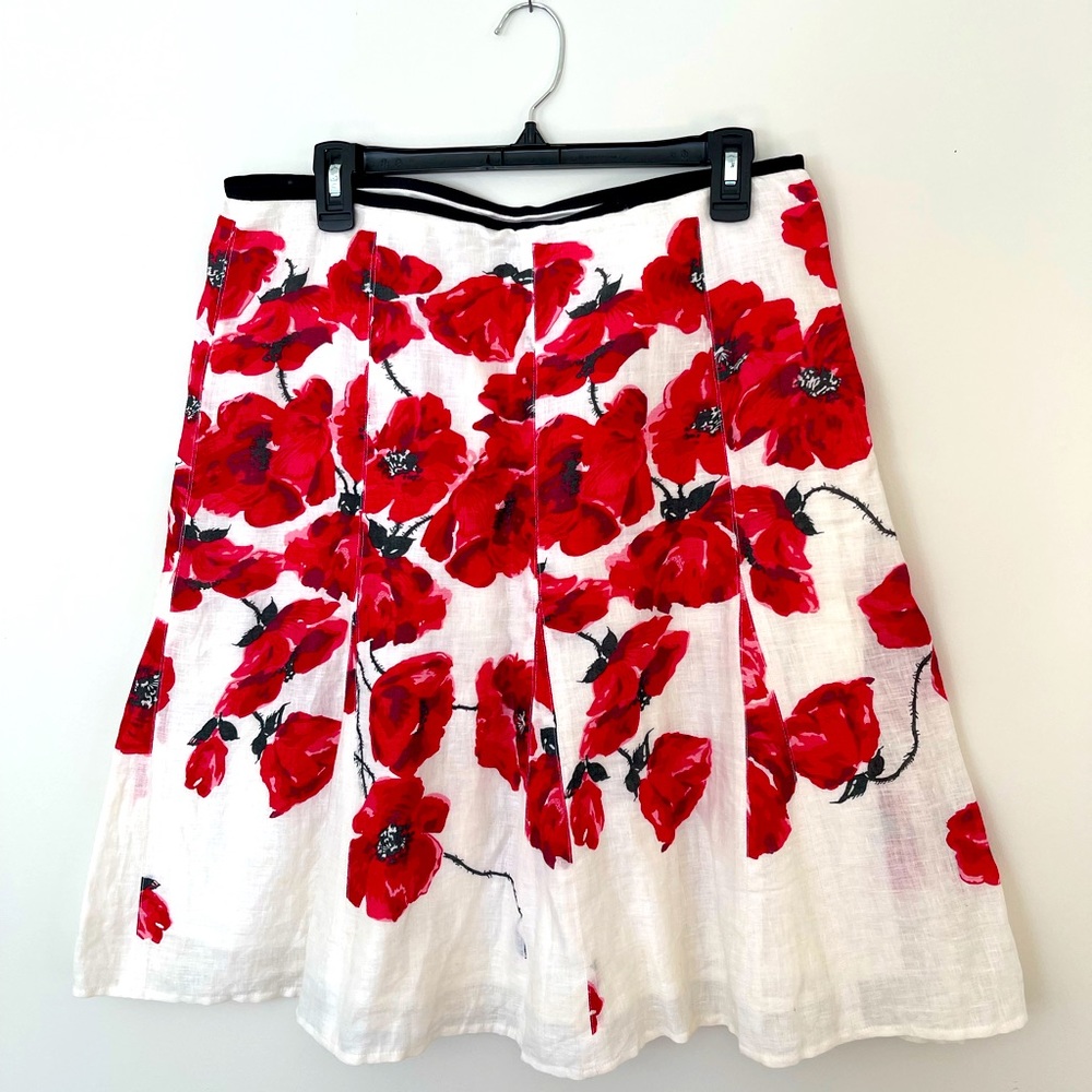 Linen Spanner a-line skirt size 12
